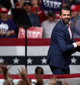 Don Jr. mocks transgender people in stump speech; trashes Dems for supporting queer rights