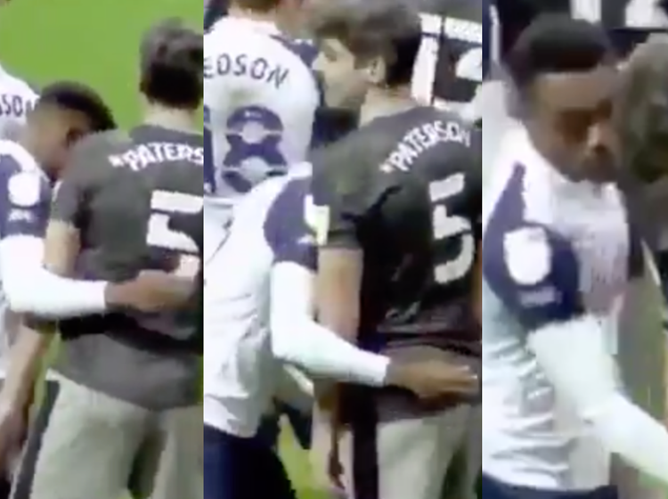 Video of pro footballer grabbing opponent’s crotch twice goes viral