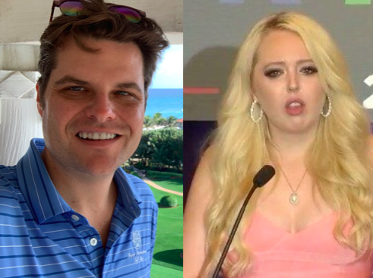 People are grossed out by Matt Gaetz's tweet implying that he's deeply aroused by Tiffany Trump