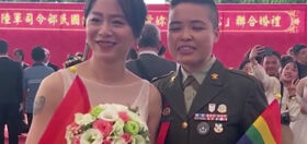 So, Taiwan just married two gay officers in a military ceremony