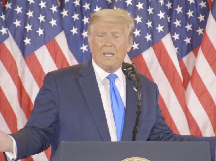 Trump baselessly claims victory and accuses Democrats of “fraud”