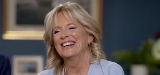 Dr. Jill Biden can’t stop LOLing about people who criticize her for being too educated