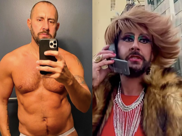 WATCH: This DILF transforms into a drag queen to call 2020 and tell her “She’s Canceled”