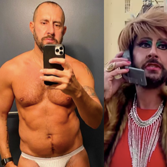 WATCH: This DILF transforms into a drag queen to call 2020 and tell her “She’s Canceled”