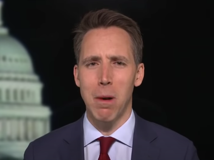 Josh Hawley and his "manhood" are having a craptastic day on Twitter
