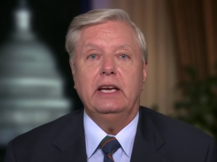 This super awkward clip of Lindsey Graham doing something with his finger cannot be unseen