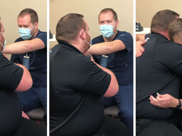 WATCH: Vaccine appointment turns into an unexpected marriage proposal