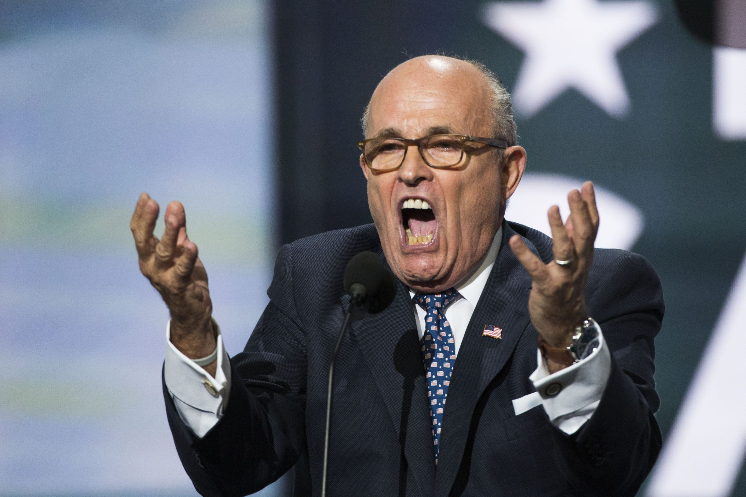 Rudy Giuliani is broke, laying off staff left and right, scrambling for cash