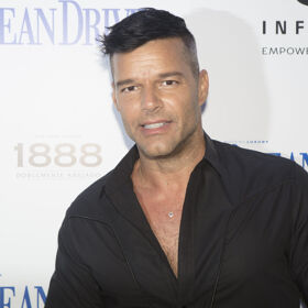 PHOTO: Ricky Martin shows off freshly bleached hair, but not on top of his head
