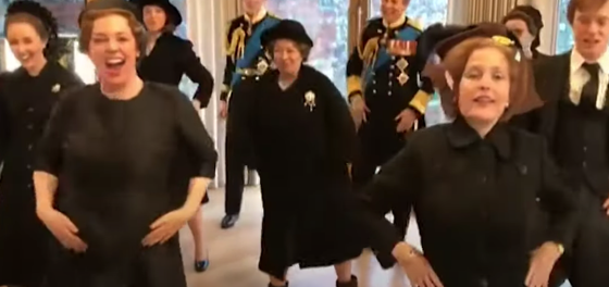 Here’s a video of ‘The Crown’ cast busting moves to Lizzo. You’re welcome.