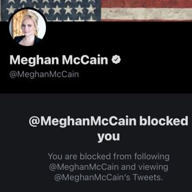 Meghan McCain, who hates cancel culture, is blocking her critics left and right on Twitter