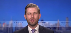 Eric Trump just inched ahead of Don Jr. in the race to determine Trump’s dumbest offspring
