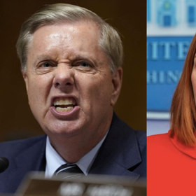 Nobody is angrier about Jen Psaki’s “homophobic” jab at Lindsey Graham than homophobic Republicans