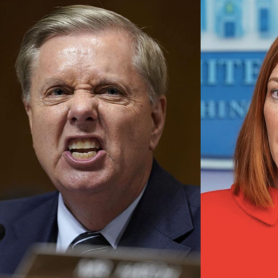 Nobody is angrier about Jen Psaki’s “homophobic” jab at Lindsey Graham than homophobic Republicans