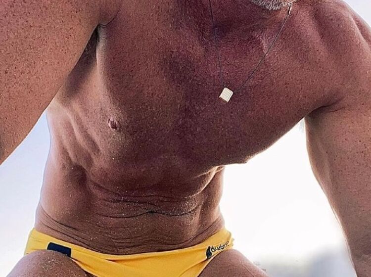 Luke Evans posting a close-up pic of his bulge in Speedos has fans agog