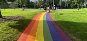 Sydney just unveiled this amazing, permanent, rainbow path