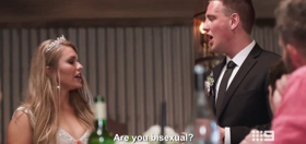 Groom outed as bisexual… on camera… in front entire wedding party