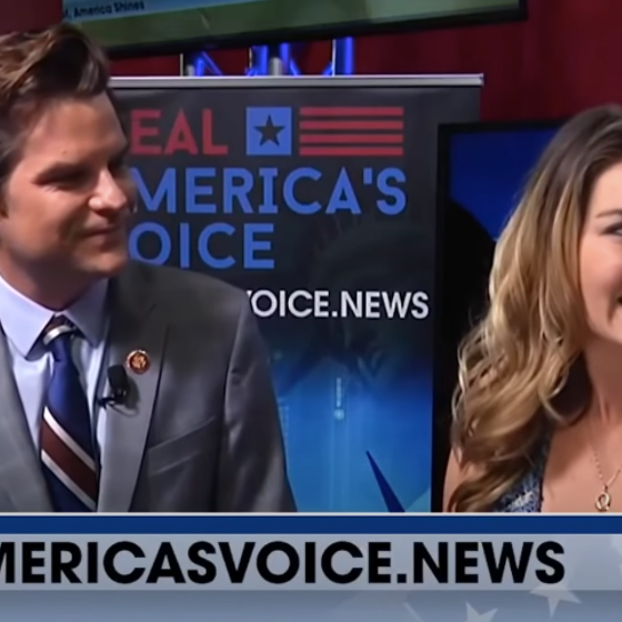 Matt Gaetz’s doting fiancée calls him “astonishing” and OMG people had some things to say about it