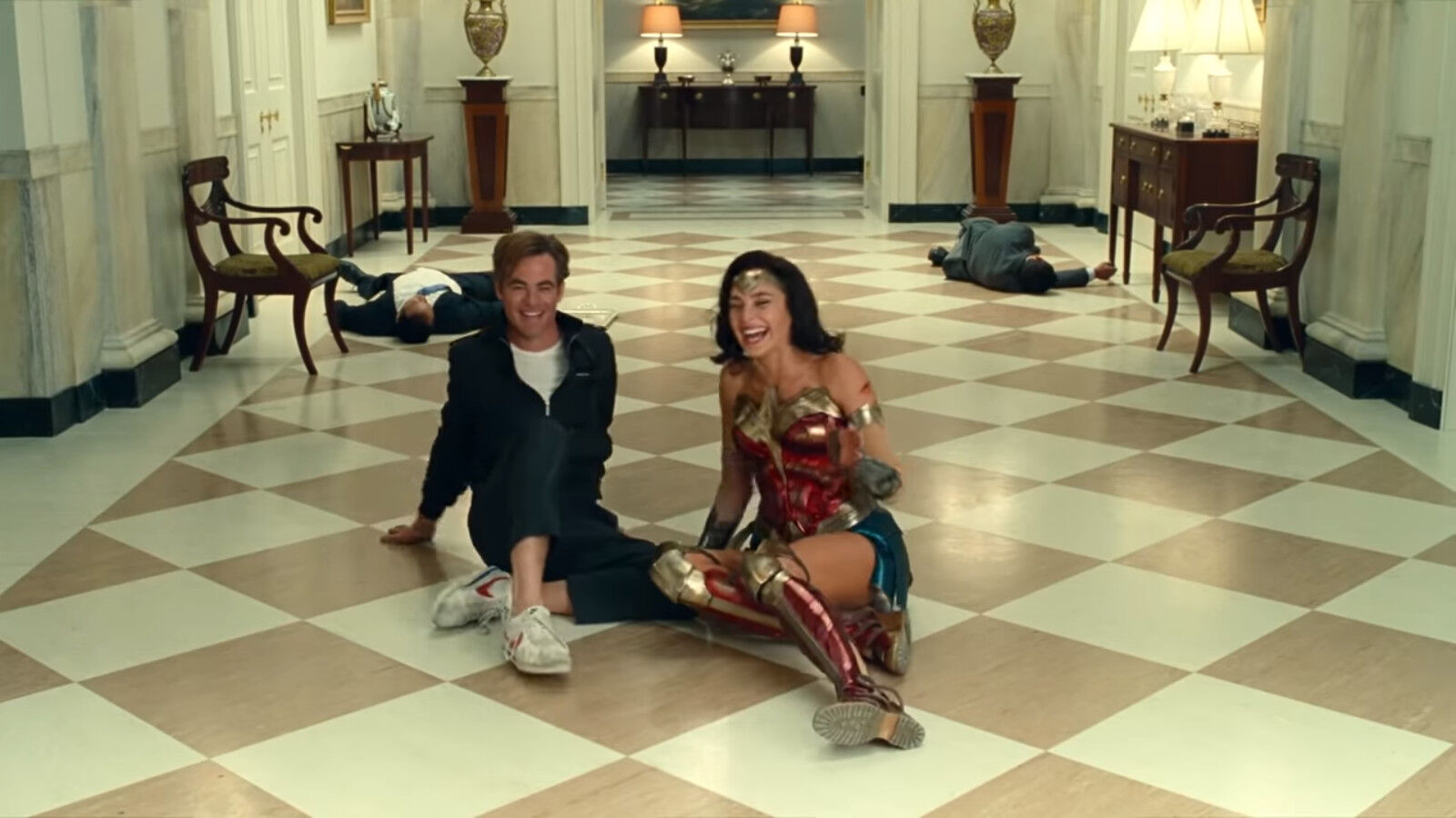 WATCH Chris Pine isn t wearing underwear in the Wonder Woman