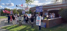 Trumpers yell homophobic slurs at kids outside Florida school