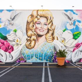 California gay club honors Dolly Parton with huge, outdoor mural