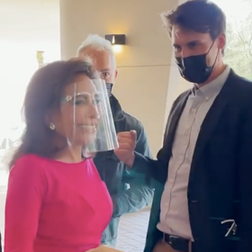 Video of Jeanine Pirro being confronted by two guys posing as fans is both hilarious and awkward AF