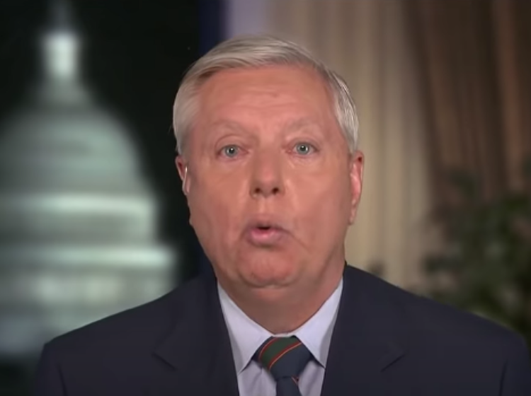 Lindsey Graham reaches for his smelling salts after being slapped with grand jury subpoena