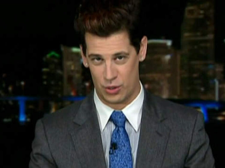 "Ex-gay" Milo Yiannopolous--one of the worst people ever--just got even worse