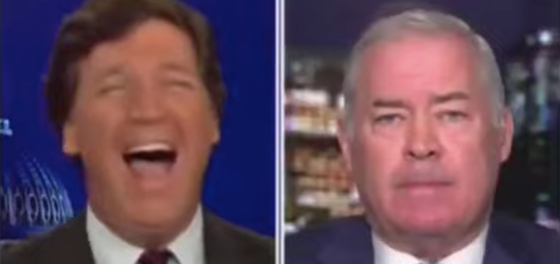 Tucker Carlson melts down over Chauvin verdict, screams and cackles like a racist psychopath