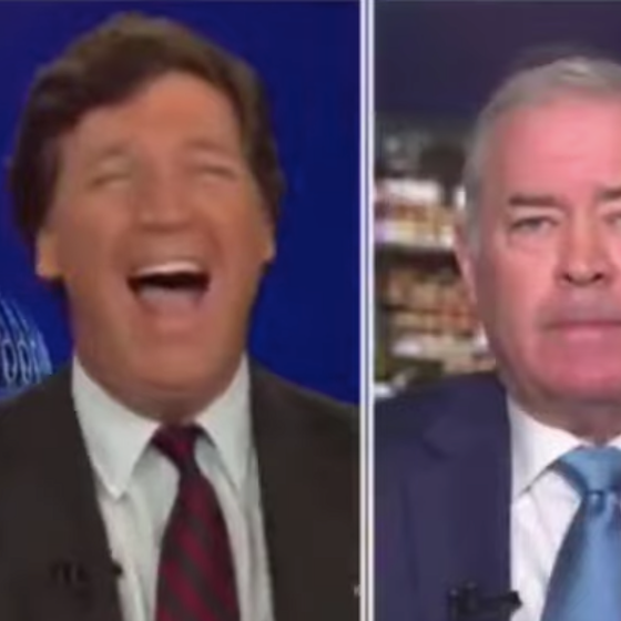 Tucker Carlson melts down over Chauvin verdict, screams and cackles like a racist psychopath