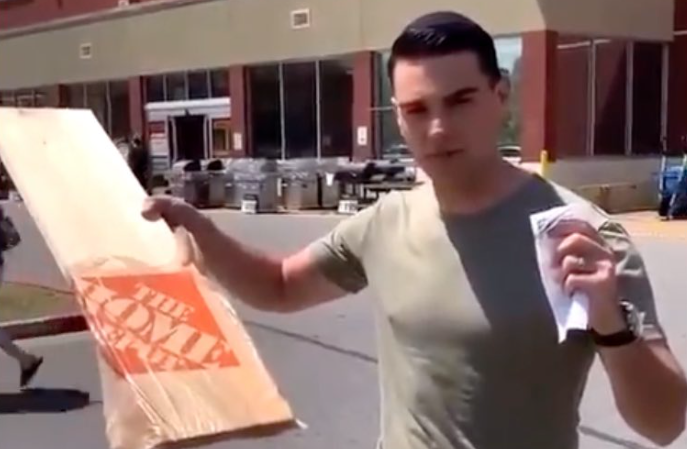 Angry GOP pundit Ben Shapiro thinks he “owned the libs” with his bagged wood, gets mocked instead