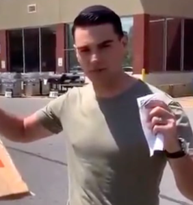 Angry GOP pundit Ben Shapiro thinks he “owned the libs” with his bagged wood, gets mocked instead