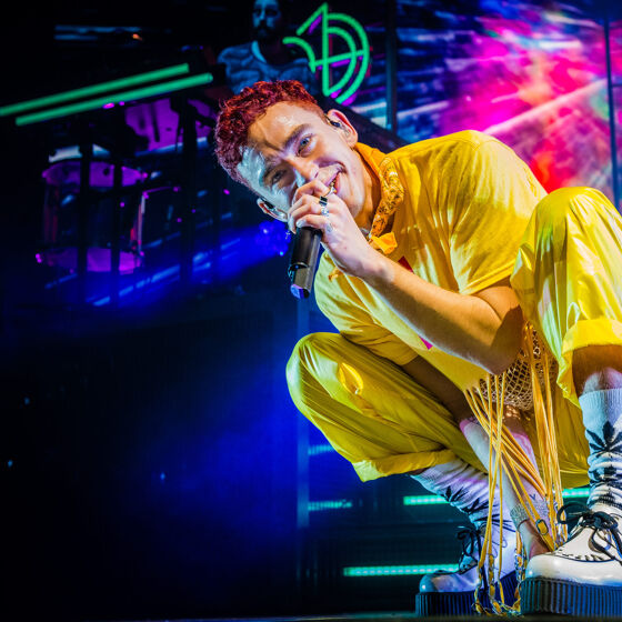 Olly Alexander is ready to wear some colored tights