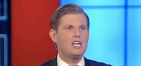 Eric Trump tried to steal a weird line from his dad. It backfired spectacularly.
