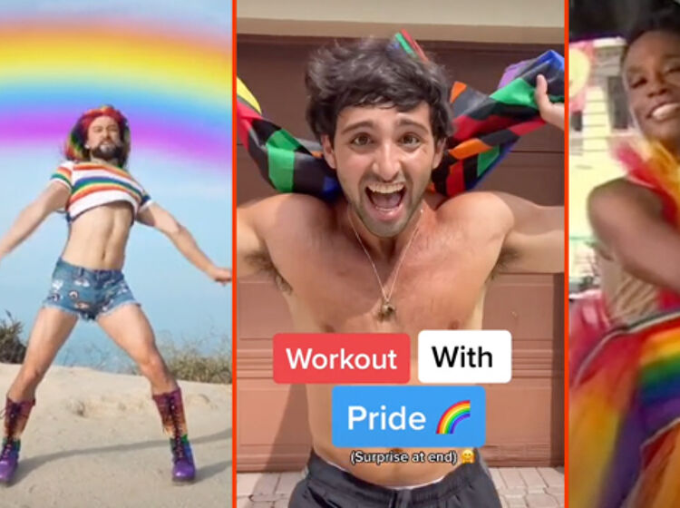 Sander Jennings' Pride workout, Mark Kanemura's gay explosion, & Billy Porter's rainbow dress