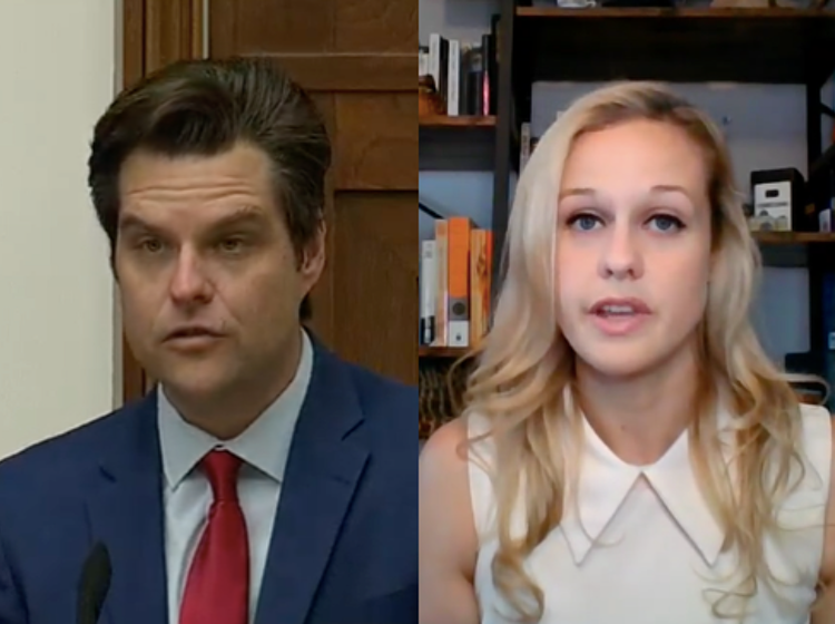 Matt Gaetz’s challenger says she may have a criminal past but at least she’s not a child sex trafficker