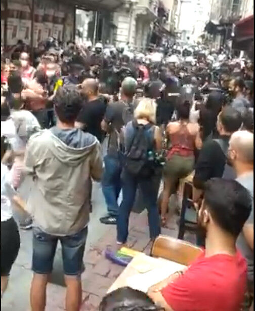 Peaceful pride march disrupted by cops firing rubber bullets, tear gas