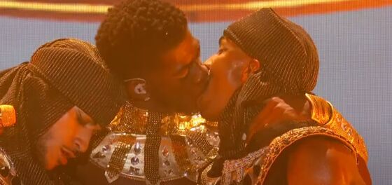 WATCH: Lil Nas X kisses one of his male dancers on stage during BET Awards