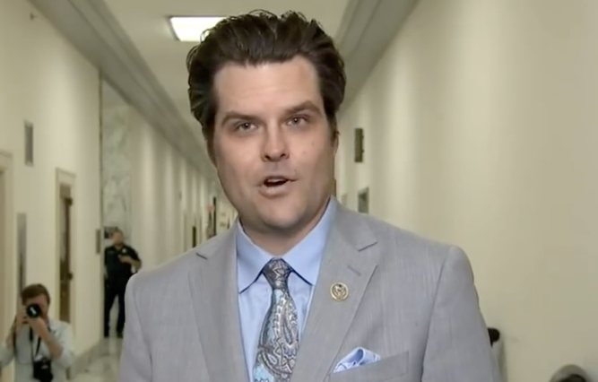 If Matt Gaetz wants people to forget about his teen sex scandal then he should really stop doing this