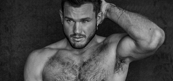 Colton Underwood poses nude for leather daddy inspired photoshoot