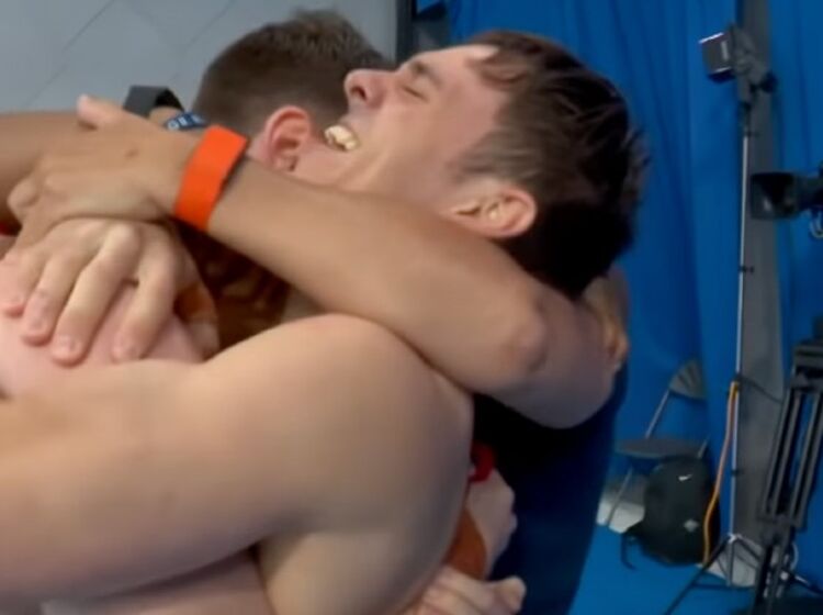 The moment Tom Daley discovers he’s won Olympic gold with partner Matty Lee