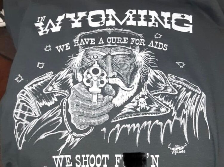 Wyoming bar calls for murder of gay people as “cure for AIDS” and are selling it as merch