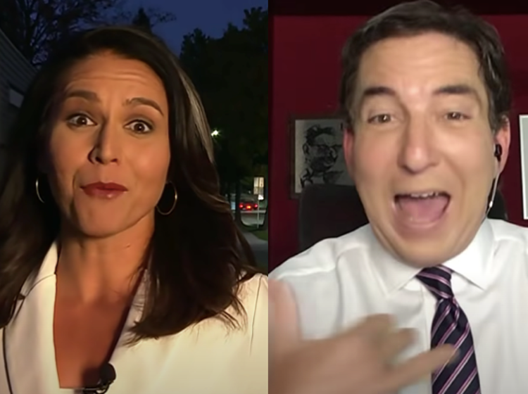 Tulsi Gabbard and Glenn Greenwald team up with website for right-wing extremists because of course