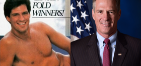 Former nude centerfold model/one-term U.S. senator Scott Brown is eyeing a political comeback