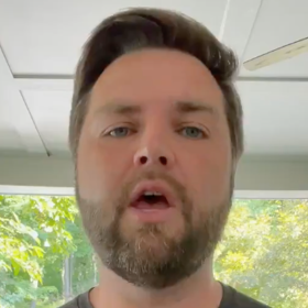 J.D. Vance posts racist video but all anyone’s talking about are his erect nipples and bad eyeliner