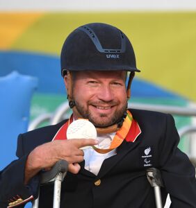 Champion equestrian Lee Pearson shares heartfelt message to LGBTQ community after winning gold