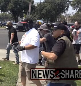 “Straight Pride” rally ends in bear spray & fistfights