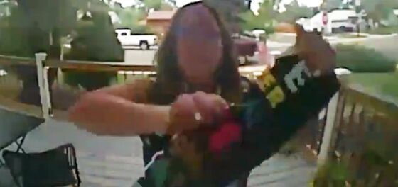 Cursing woman caught on camera destroying neighbor’s ‘love is love’ and BLM sign