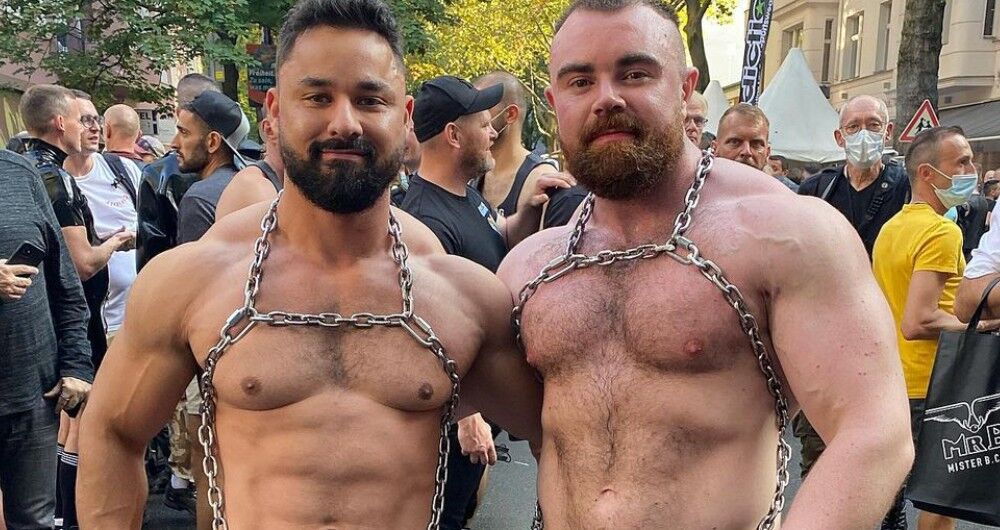 Check out the leather lovers at Folsom Europe in Berlin