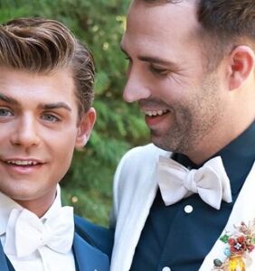 Garret Clayton and Blake Knight marry – and Alicia Silverstone officiated